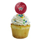 GRAPHICS & MORE Cupcake Picks Set of 6, Acrylic, Western Colorado University Design, Model CUPT.CIR.ACR.6PK.CLCWS500