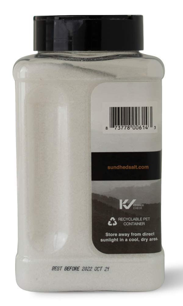 Sundhed Natural White Rock Salt (Fine) in Refill | 750 Grams (26.45 oz) | Gourmet Seasoning Salt | Real and Natural Iodized Tabl