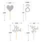 Donoter 24 Pieces Silver Glitter Engagement Cupcake Toppers He Asked She Said Yes Diamond Ring Heart Cupcake Picks For Wedding B