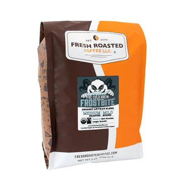 Fresh Roasted Coffee  Organic Frostbite Cold Brew | Mold & Myco 3rd Party Tested  USDA Organic  Kosher | Medium Roast | 5 lb Coarse Ground