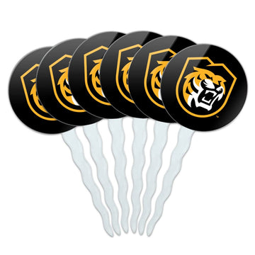 Colorado College Primary Logo Cupcake Picks Toppers Decoration Set of 6