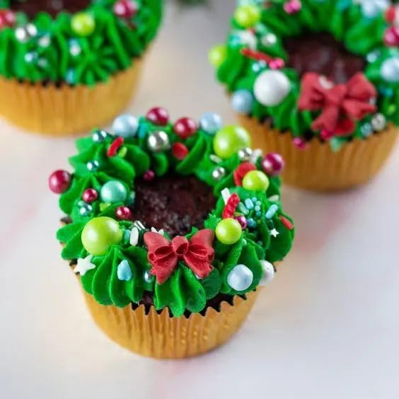 Green Sprinkles For Cake Decorating Easter Sprinkles For Cookie, Edible Sugar Pearls Mixing Sizes For Cupcake Topper, Cookies, I