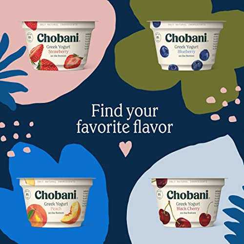 Chobani Non-Fat Greek Yogurt Peach on the Bottom 5.3oz 4-pack