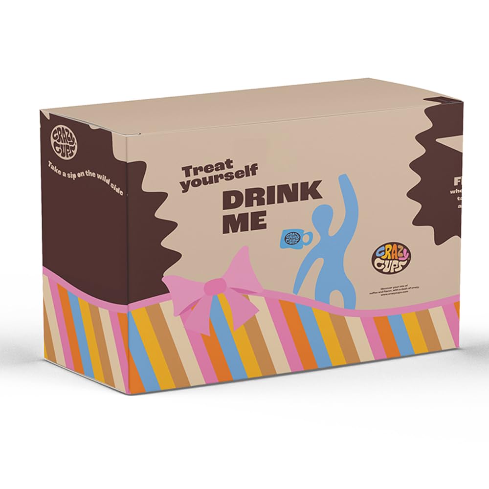 Crazy Cups Decaf Flavored Ground Coffee, Decaffeinated Caramel Truffle Sundae Coffee, For Brewing Flavored Hot or Iced Decaf Car