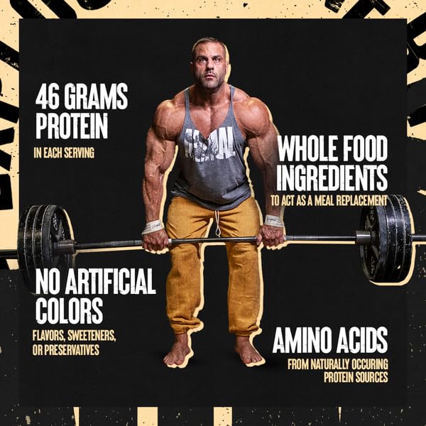 Animal Protein Shake - Whole Food Blend with Egg White, Beef & Pea Protein, Vanilla Flavor, 5 lbs