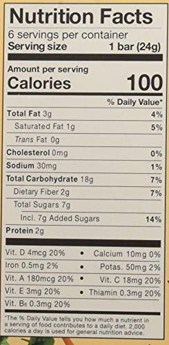 MadeGood Cookies & Crme Granola Bars, 6 Healthy Snack Bars, 0.85oz Each