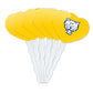 GRAPHICS & MORE Cupcake Picks Set of 6, Acrylic, Fort Valley State University Secondary Logo