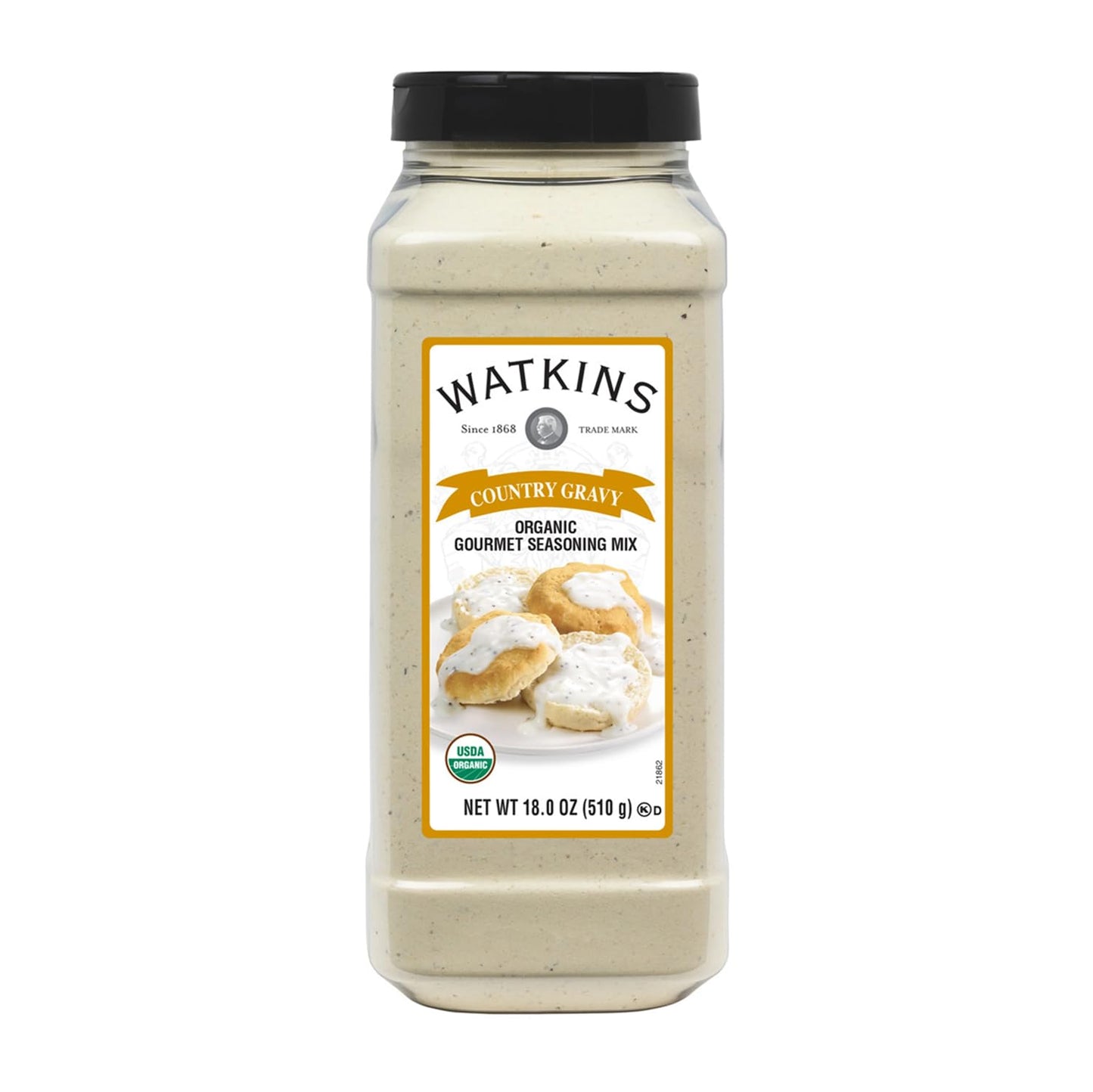 Watkins Organic Country Gravy Seasoning Mix, 18oz (Pack of 1)