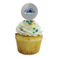 Baruch College Secondary Logo Cupcake Picks Toppers Decoration Set Of 6