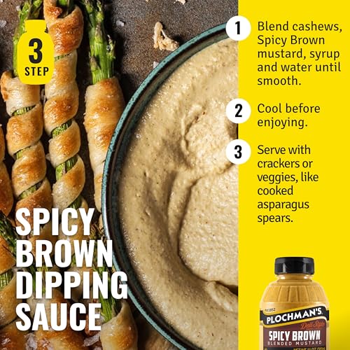 Plochman, Spicy Brown Mustard, 11 Oz, Blended Mustard