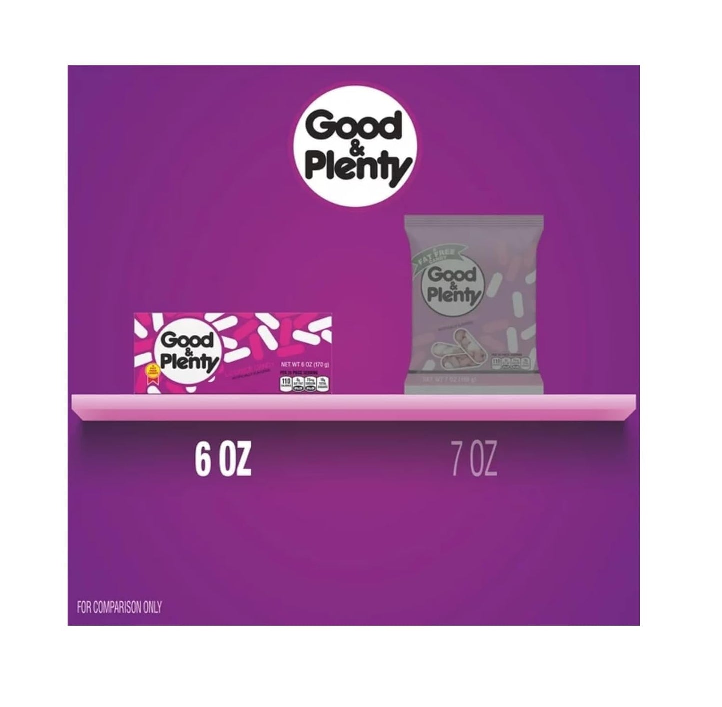 Good and Plenty - Pack of 3 - Licorice Flavored Candy - Theatre Box Size - Nostalgic Candy - Perfect for Snacking and Sharing