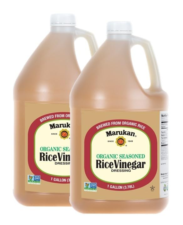 Marukan Organic Seasoned Rice Vinegar Dressing, 128 Fl Oz, Pack of 2
