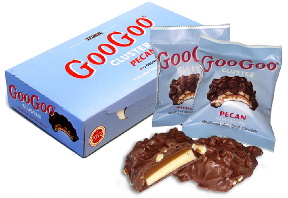 Googoo Clusters Pecan Candy Bar - 12 Count Case