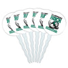 Slippery Rock Secondary Logo Cupcake Picks Toppers Decoration Set of 6