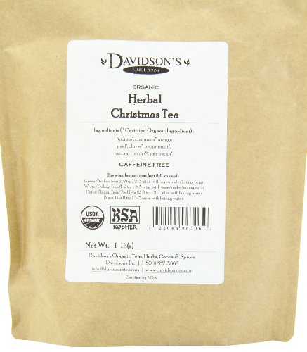 Davidsons Organics  Herbal Christmas Tea  Loose Leaf Tea  16-Ounce Bag