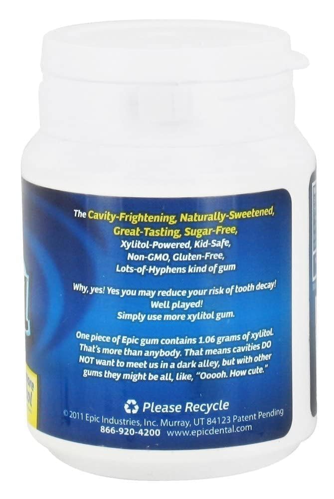 Epic Dental Gum Ppprmnt Xylitol Swtnd 50 Ct3