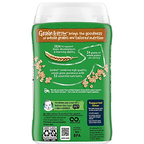 Gerber Organic Oatmeal Cereal 227G