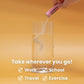 Unha's Everyday Kombucha Tea, Peach Powder, 5g x 30 Sachets, Probiotics & Prebiotics, Sugar-Free, Healthy Black Tea Drink