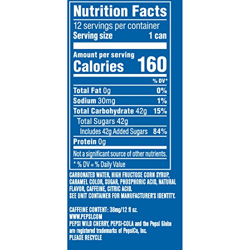 Pepsi Wild Cherry Soda, Fridge Pack Bundle, 12 Fl Oz, 36 Cans