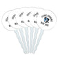 GRAPHICS & MORE Johns Hopkins University Cupcake Picks Set of 6 - Acrylic Toppers