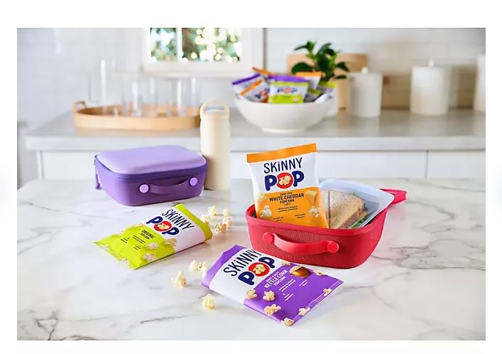 Skinny Real Pop Popcorn Variety Pack - Snack Bags Assortment Care Package - Gift Box (36 Count) Bulk Bag