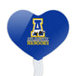 GRAPHICS & MORE Cupcake Picks Set of 6, Acrylic, University of Alaska, Fairbanks, Heart Love Decoration, Model CUPT.HRT.ACR.6PK.CLCAK500B