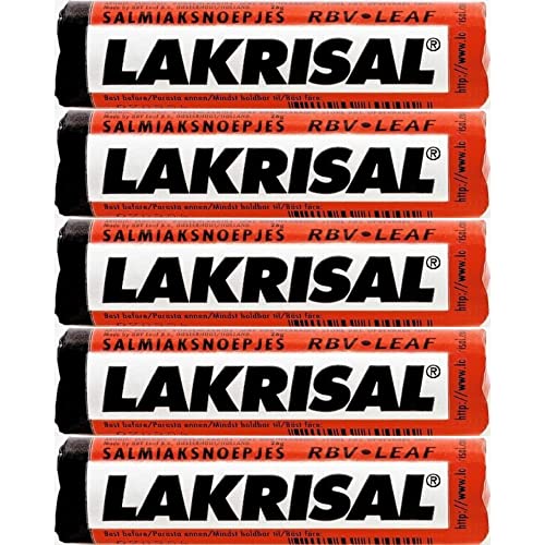 Lakrisal Licorice Candy Rolls - (5-Pack) - Salmiak Salty Liquorice Pastilles Roll