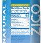 Zico 100% Coconut Water, No Added Sugar, Refreshingly Delicious, Hydration With Electrolytes, 33.8 Fl Oz (Pack Of 4)