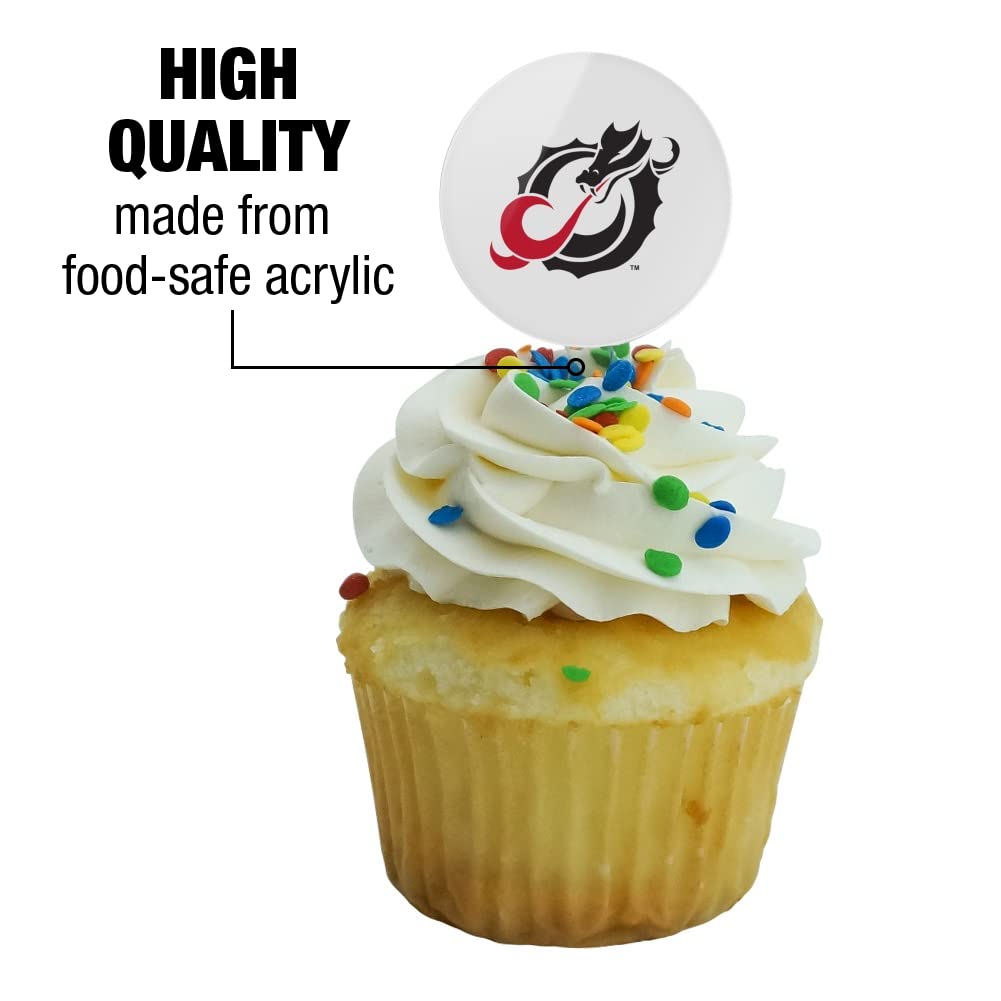 Minnesota State University Moorhead Primary Logo Cupcake Picks Toppers Decoration Set Of 6