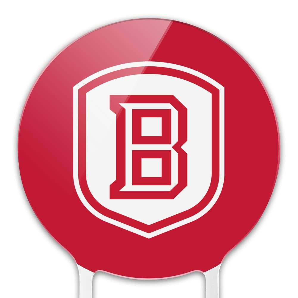GRAPHICS & MORE Acrylic Cake Topper - Bradley University Logo, Multi, One Size