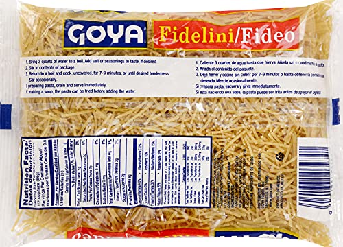 Goya Foods Fidelini Pasta, 7 Ounce (Pack Of 20)