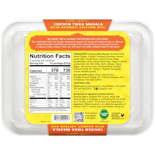 Caf   Spice Chicken Tikka Masala Saffron Rice, 16 oz