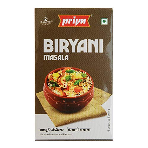 Priya Biryani Masala Powder - 50G (Pack Of 6) - Authentic, Aromatic, Flavourful Spice Mix - Easy To Cook