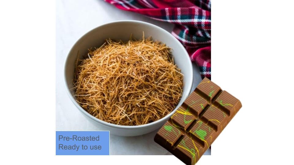 Kataifi Shredded Fillo Phyllo Dough, Baked Kataifi Pastry, 5.3 Oz. (150 Gr), Ingredient Of Dubai Chocolate Pistachio Bars, Knafe