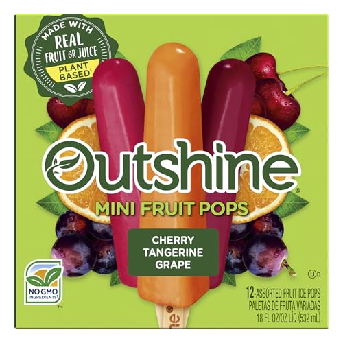 Outshine Fruit Bars Cherry, Tangerine & Grape, 18 Fl Oz