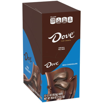 Dove Candy Milk Chocolate Bars, 3.30 Oz Bars (Pack Of 12)