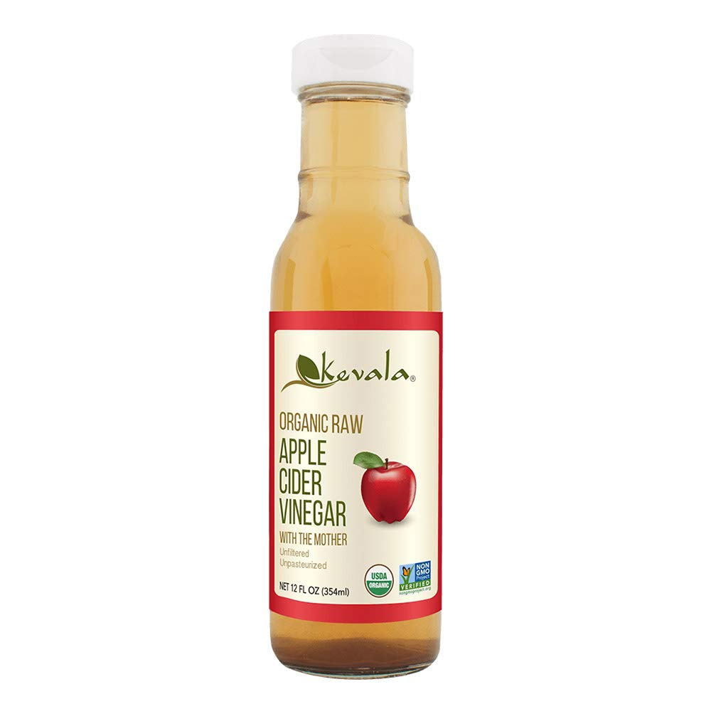 Kevala Organic Raw Apple Cider Vinegar, Unfiltered & Unpasteurized, 12 Fl Oz
