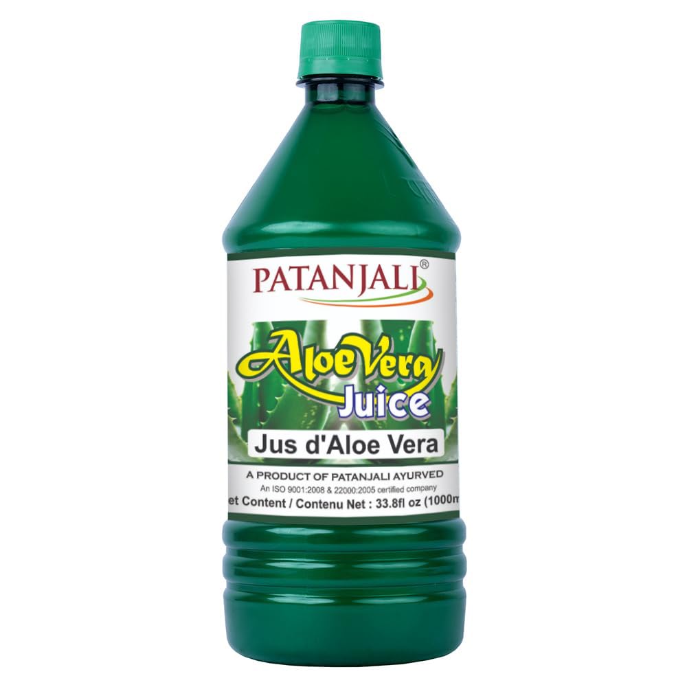 Patanjali Aloevera Fibre Juice, 1L, Bottle