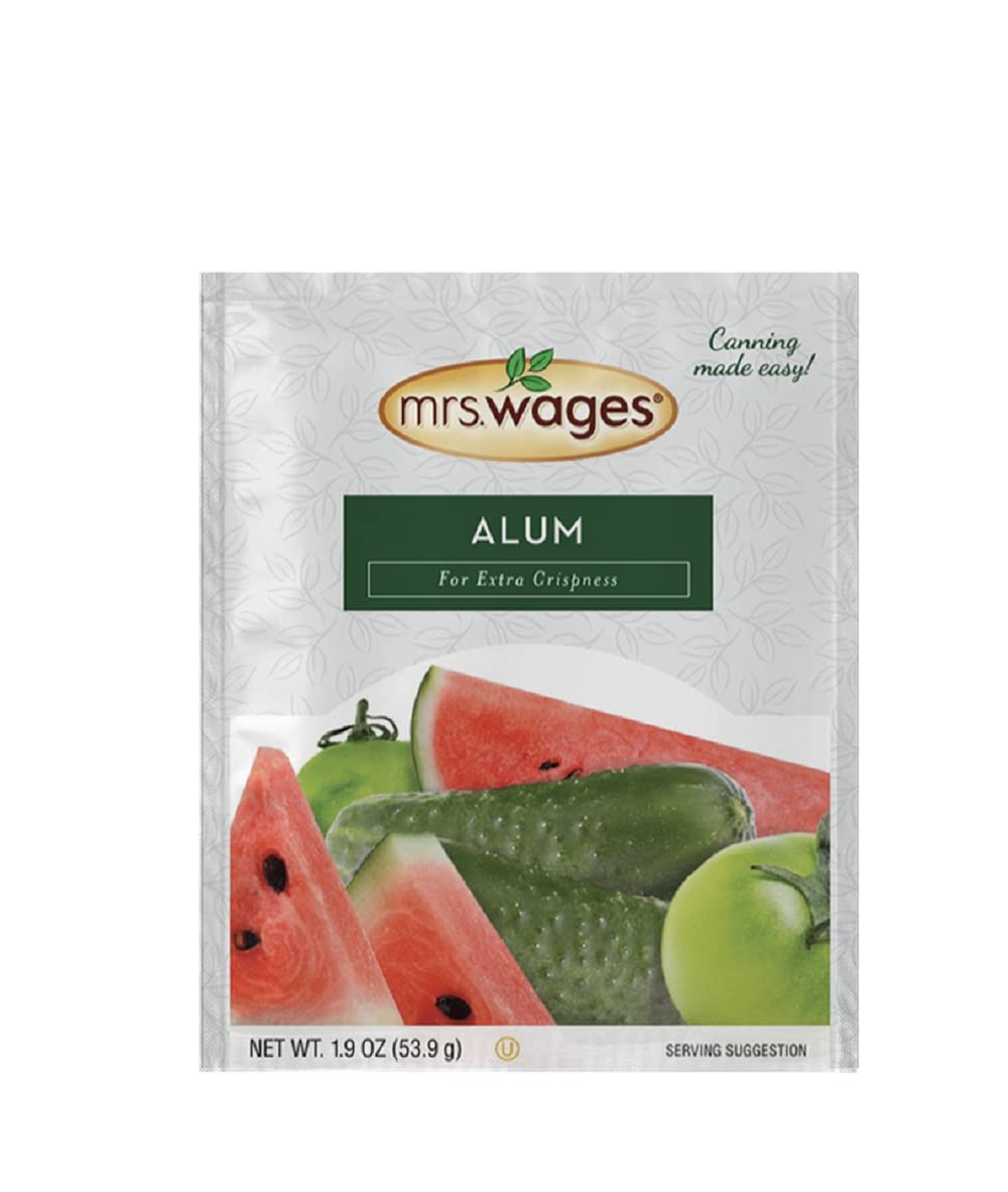 Mrs. Wages Alum, Easy-To-Use, Add Extra Crispness To Variety of Foods, Extra Snap in Every Bite, 1.9 oz Packet (Value Pack of 12