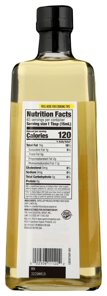 Spectrum Naturals Oil Safflower Oleic Ref3
