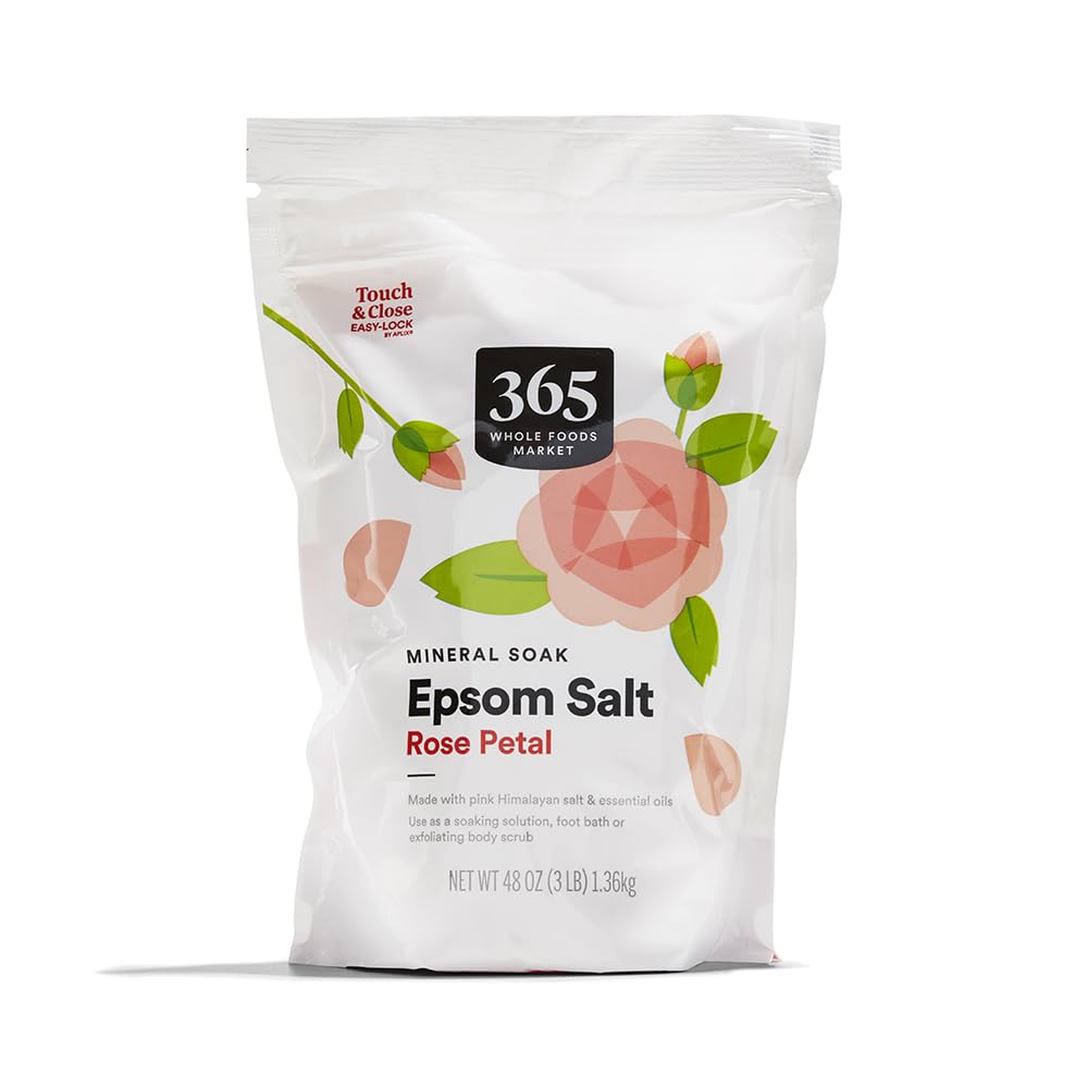 365 by Whole Foods Market, Epsom Salt Rose Petal With Himalayan Salt, 48 Ounce