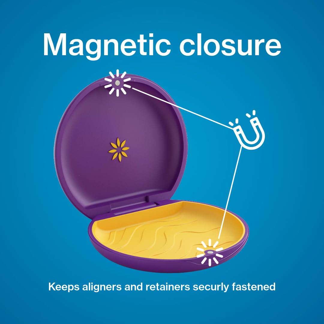 Invisalign Aligner And Retainer Case (Purple)