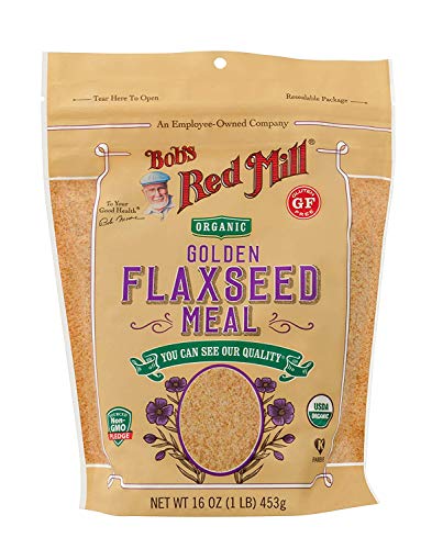 Bob's Red Mill Organic Golden Flaxseed Meal, 16oz (Pack of 1) - Non GMO, Vegan, Paleo Friendly, Keto Friendly, Kosher