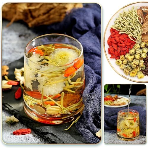 Sirdika Liver Tea Formula Chrysanthemum, 60Pcs/2Bags Chrysanthemum Liver Tea, Chrysanthemum Cassia Seed Tea, Chinese Herbal Tea