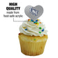 GRAPHICS & MORE Heart Cupcake Picks Set of 6, Acrylic, One Size, University of North Florida, Model CUPCAKE.HEART.CLCUNF.Z007556