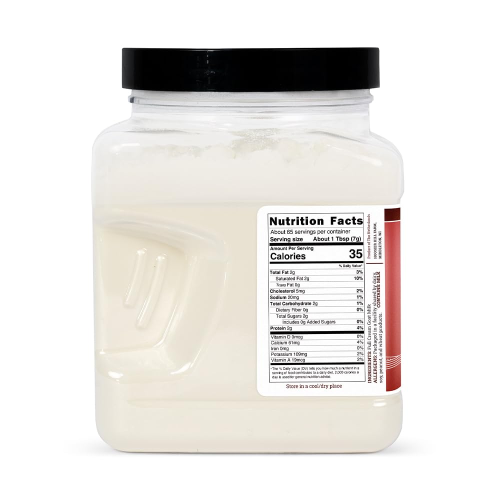 Hoosier Hill Farm Goat Milk Powder, 1LB (Pack of 1)