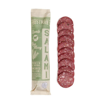 Foustman'S Salami Rosemary Lamb Artisanal, Nitrate-Free, Naturally Cured, Gluten-Free, Dairy-Free, No Pork, 8 Oz Sticks