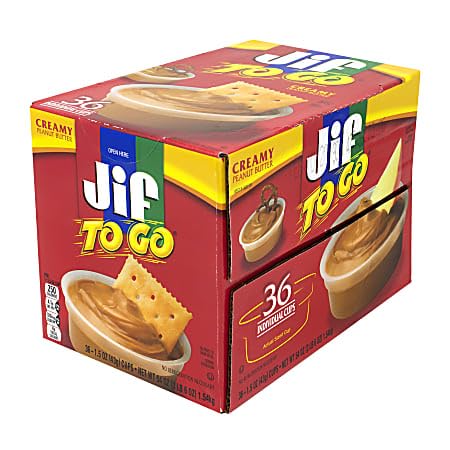 Generic Jif Togo Creamy Peanut Butter 36 Ct. By Optimumbyyemi