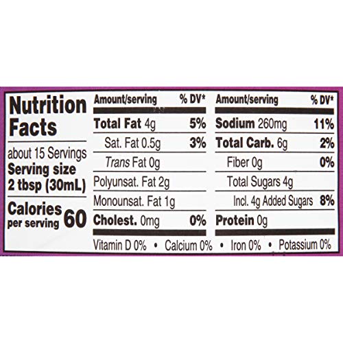 Wish-Bone Light Raspberry Walnut Vinaigrette Dressing,15 FL oz Bottle