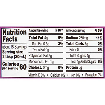 Wish-Bone Light Raspberry Walnut Vinaigrette Dressing,15 FL oz Bottle